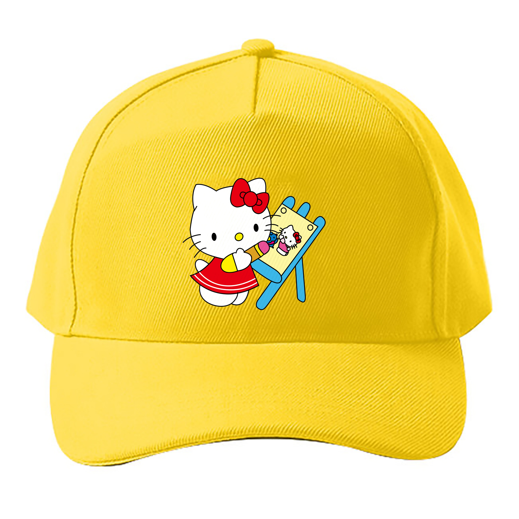 （画像用） Hello Kitty ハローキティ ベースボールキャップ 綿100％ 男女兼用 帽子 スポーツ